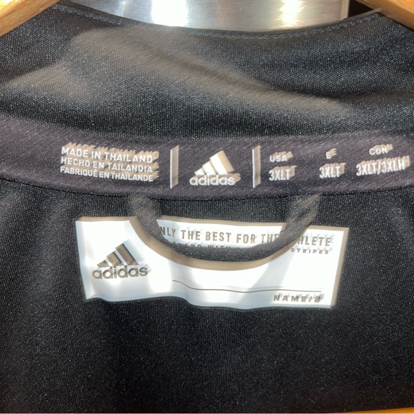 REEBOK black Shirt 3XL Play Dry ¼ Zip Pullover Workout Size 26-28 Polyester NEW - Picture 9 of 14